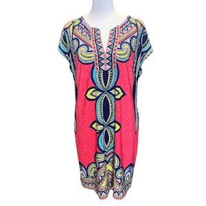 Laundry by Shelli Segal Tribal‎ Print Shift Dress - Small